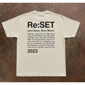 NEW Re:SET 2023 Concert Tour Shirt - XL - boygenius Steve Lacy LCD Soundsystem
